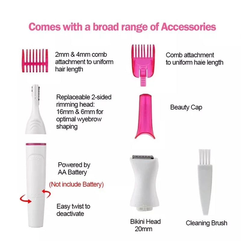5 In 1 Multifunction Hair Removal Combo - Beautiful You Store, LLC