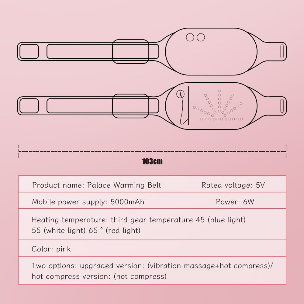 Electric Heated Hot Compress Belt Massager - Beautiful You Store, LLC