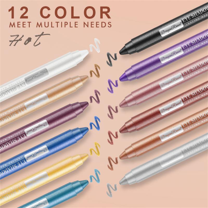 12 Colors Eyeshadow Pencil Set - Beautiful You Store, LLC