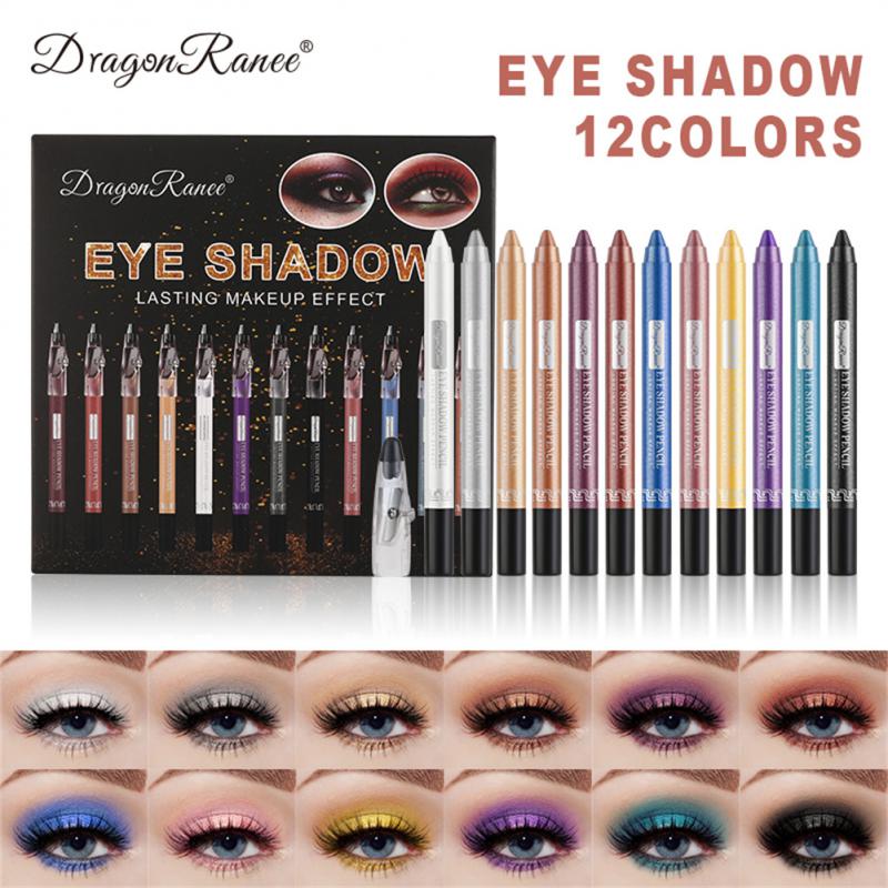 12 Colors Eyeshadow Pencil Set - Beautiful You Store, LLC
