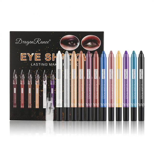 12 Colors Eyeshadow Pencil Set - Beautiful You Store, LLC