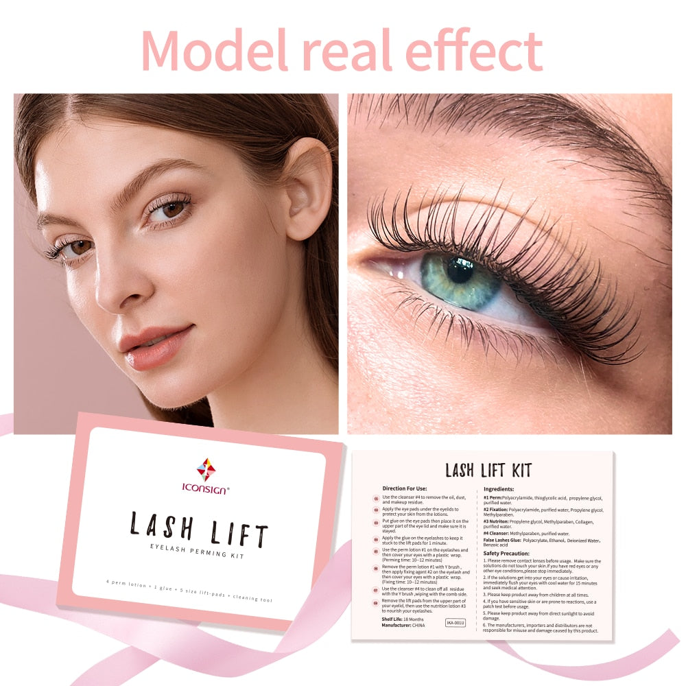 Dropshipping ICONSIGN Lash Lift Kit Lifiting Eyelash - Beautiful You Store, LLC