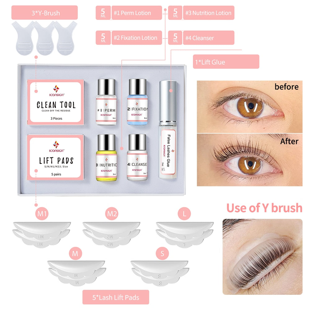 Dropshipping ICONSIGN Lash Lift Kit Lifiting Eyelash - Beautiful You Store, LLC