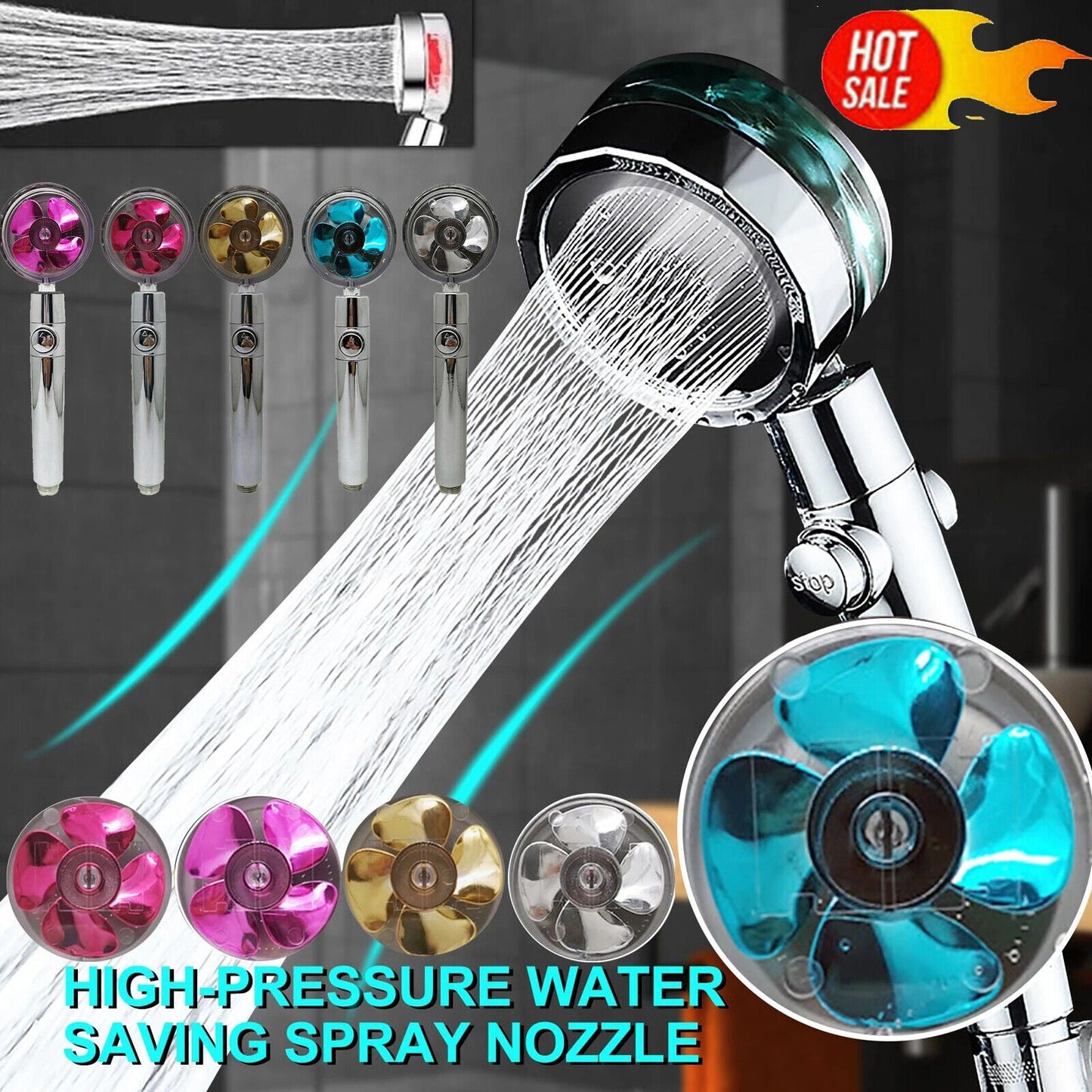 Pressurized Shower Head - Beautiful You Store, LLC