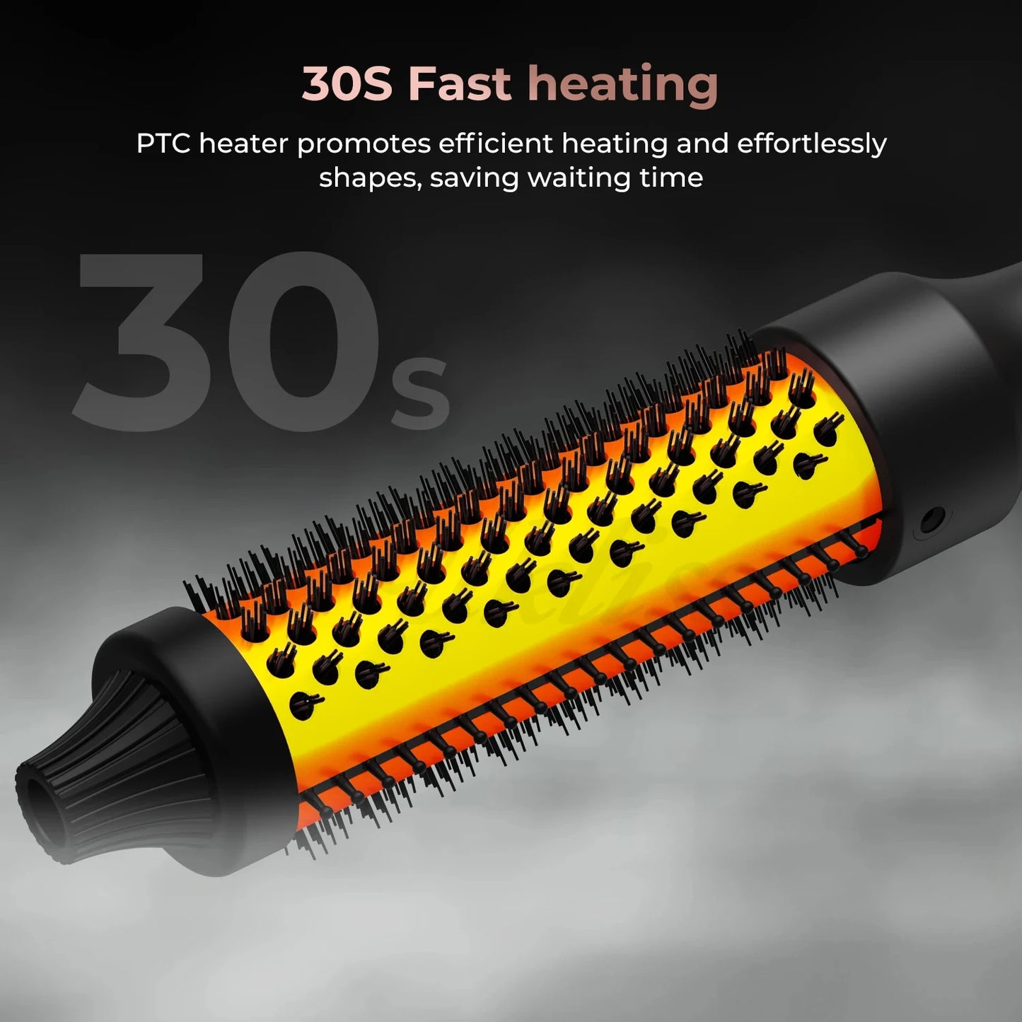 Thermal Brush Heated Curling Iron Brush - Beautiful You Store, LLC