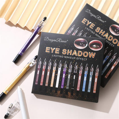 12 Colors Eyeshadow Pencil Set - Beautiful You Store, LLC
